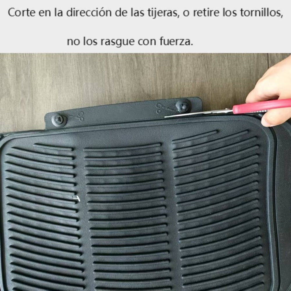 Alfombrillas Antideslizantes para Coche Alfombrillas Delanteras Set de 4 Alfombrillas Universales para Coche, Material PVC Duradero, Diseño Antideslizante y de Alta Gravedad, Instalación Fácil y Protección Completa para el Interior del Vehículo, Fácil de