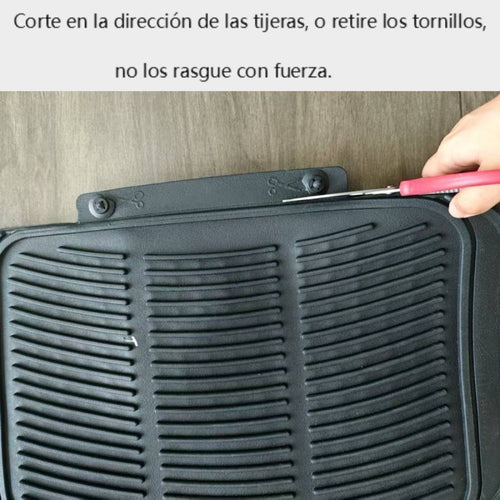 Alfombrillas Antideslizantes para Coche Alfombrillas Delanteras Set de 4 Alfombrillas Universales para Coche, Material PVC Duradero, Diseño Antideslizante y de Alta Gravedad, Instalación Fácil y Protección Completa para el Interior del Vehículo, Fácil de