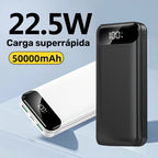 Baterías externas | Batería portátil de gran capacidad 50000mAh con carga rápida PD22.5W, doble puerto USB de salida/pantalla LED de energía