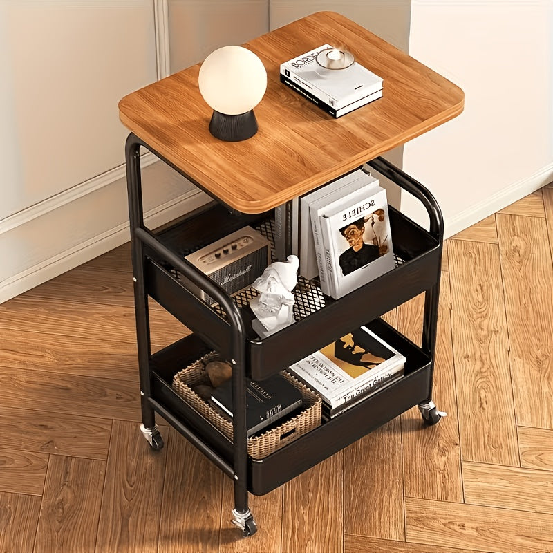 Carrito de almacenamiento de 3 niveles para cocina hogar y oficina | diseño funcional
