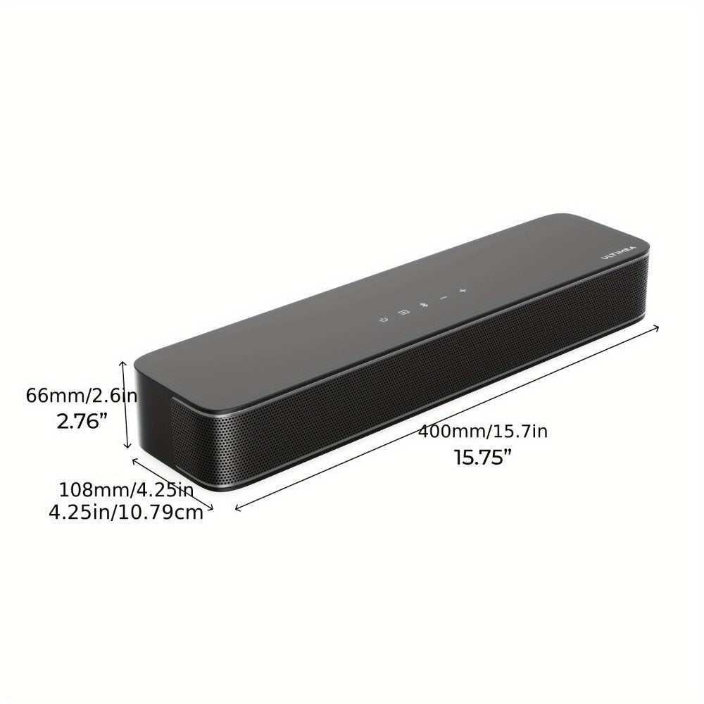 ULTIMEA 2.1ch Mini Barra de Sonido para TV, Barra de Sonido PC Todo en Uno para Juegos, Control por APP, Potencia Máxima 120W+Potencia Máxima 132W, Subwoofer Incorporado