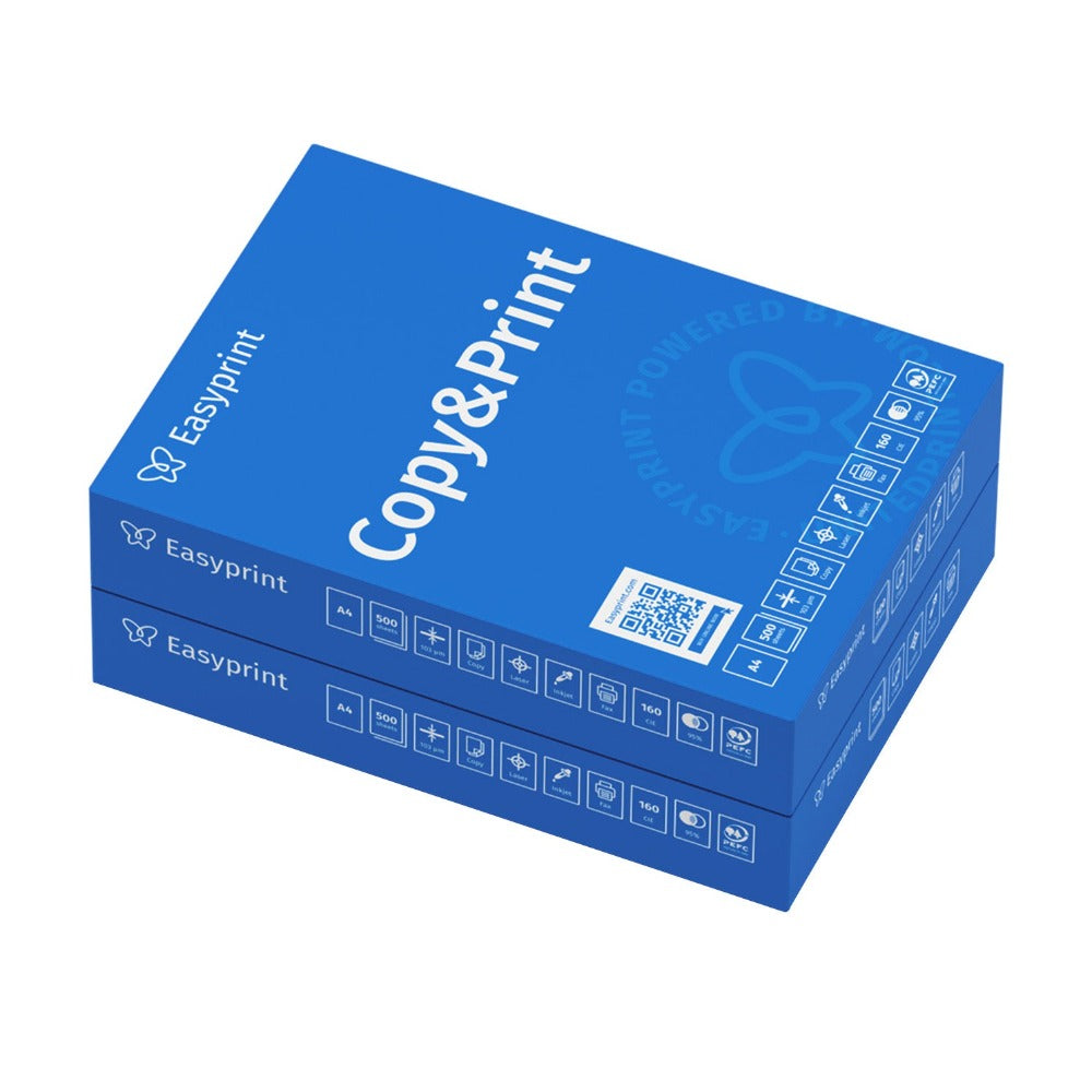 Papel para impresora Easyprint, papel de fotocopia de 1000 hojas, 2 x 500 A4 Premium, blanco alto CIE 160, certificado PEFC