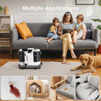 Lubluelu 16500Pa Potente Aspiradora de Desechables, Aspiradora Vertical de Mano con Herramientas Multifunción, Diseño de Tanque de Agua Dual, Diseño que Ahorra Espacio, Limpieza de 3 Acciones, para Alfombras, Mascotas, Asientos de Coche, Sofá, Sillón, Nav