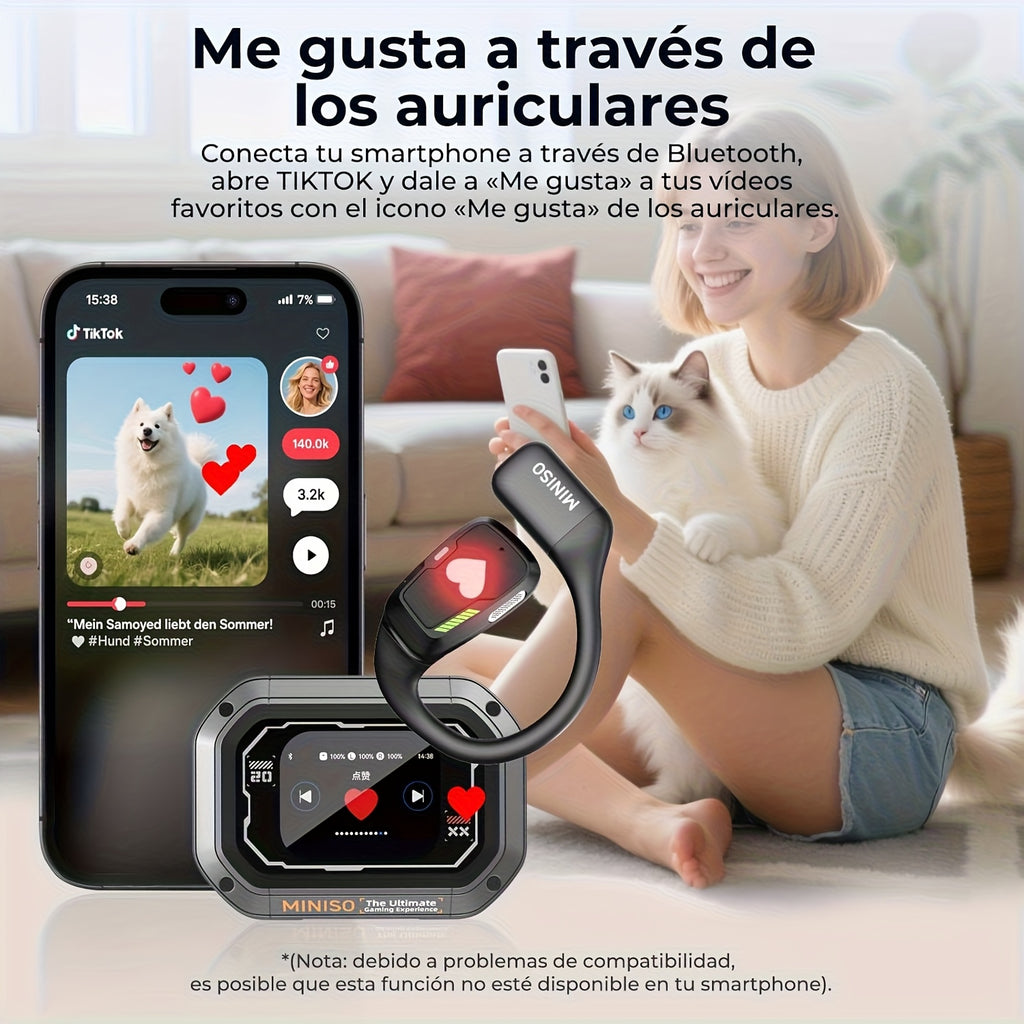 Auriculares con traducción IA en tiempo real multifuncional | Viajes, negocios y comunicación