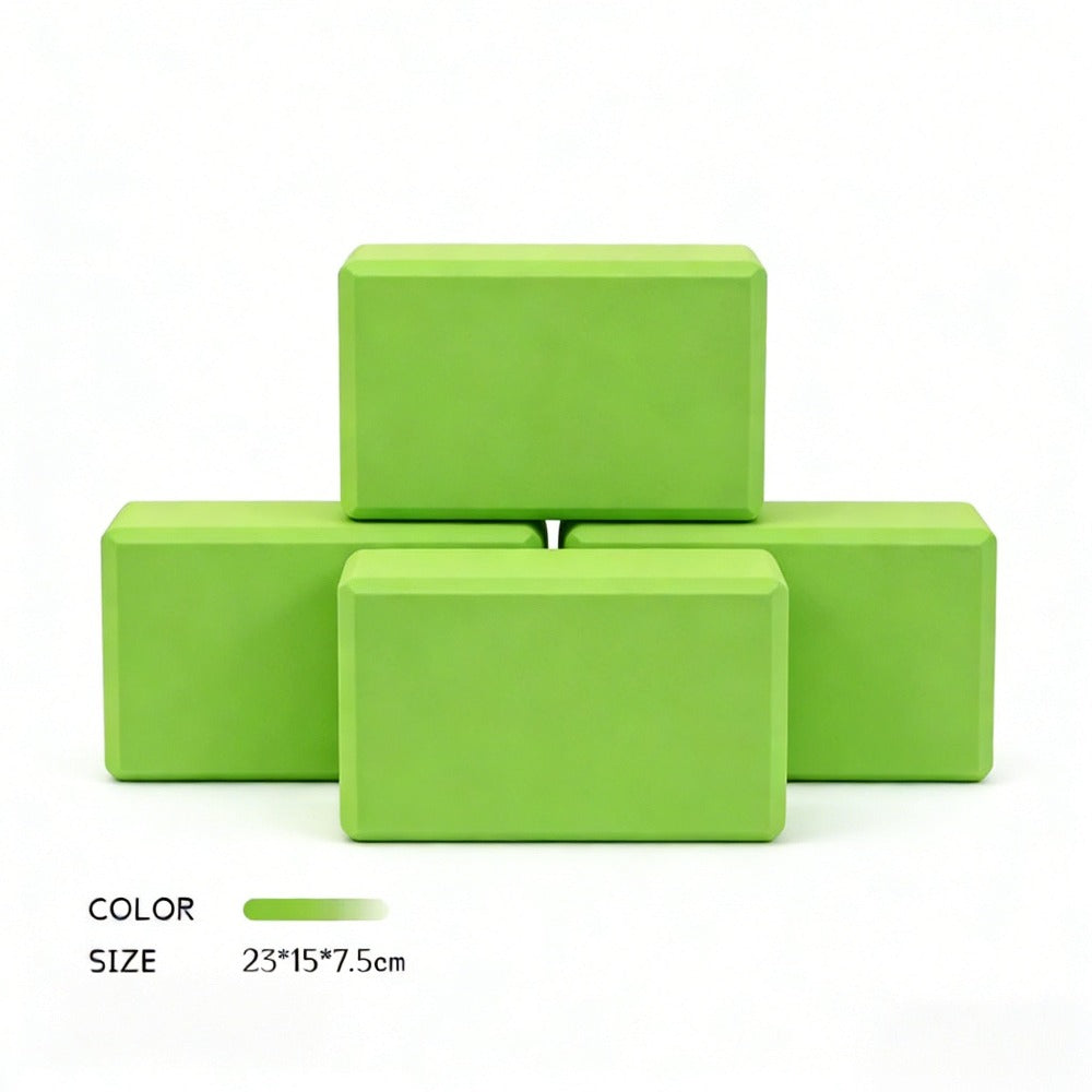 4pc - Bloque de yoga de alta densidad - ladrillo de soporte sólido de yoga negro / Rosa / verde / morado / negro, ladrillo de yoga universal para hombres y mujeres, ladrillo de yoga ligero de 500g, adecuado para fitness, baile, estiramiento, peso ligero,