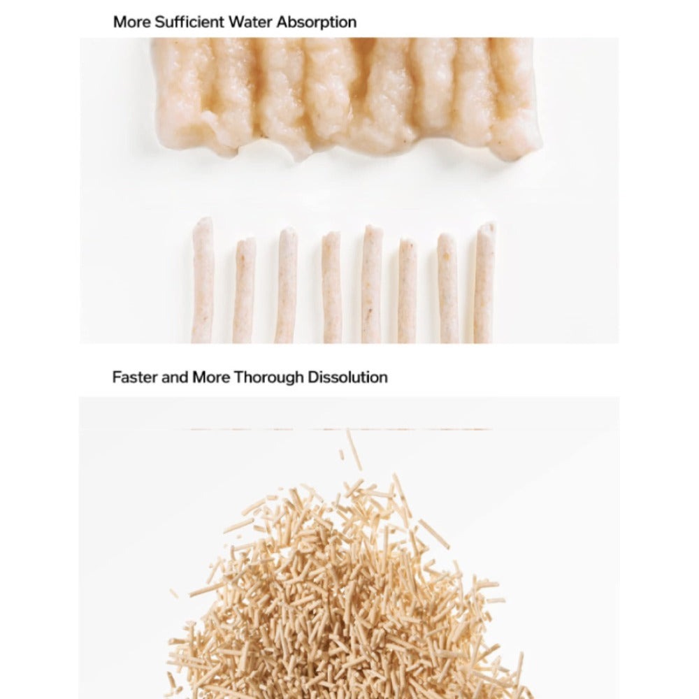 Arena para gatos de tofu, 18 litros (3 bolsas) | Aglomeración rápida, desodorizante eficaz | Ingredientes 100% naturales | Soluble en agua | Neutraliza olores | Sin polvo | Súper absorbente | Ligera | Disponible en aromas Original, Lavanda, Manzana y Limó