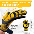 Guantes para baño y aseo de mascotas - Guantes para deshacer pelaje aptos para mascotas con pelo largo y corto, eficaces para eliminar el pelo de gatos, perros y caballos (Amarillo)