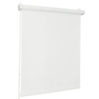 Persiana Enrollable para Ventana • BLANCA • 32 Tamaños • BOJANEK MINI ROLLER BLIND • Soportes Ajustables • Instalación sin Taladro en la Ventana • Persiana Enrollable con Mecanismo de Cadena • Cubierta de Ventana Protectora contra el Sol • Ideal para Saló