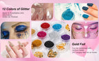 Set de estudio de uñas con máquina y lámpara - El set incluye polvo acrílico, corrector de imperfecciones, accesorios para arte de uñas, diseño de gel - Set completo para hogar y salón