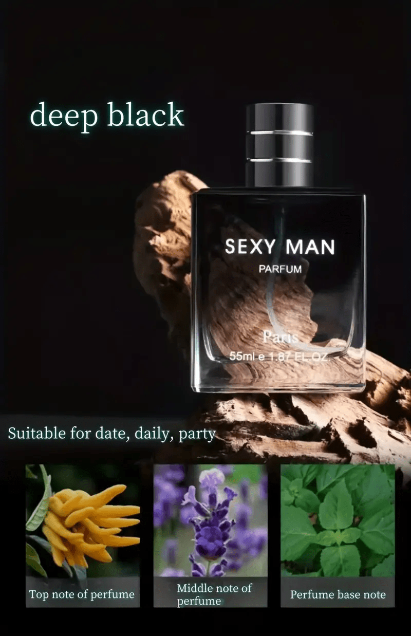 Fragancia para hombre - Perfume unisex 55ml*2 + 55ml*2, 4 botellas de perfume con notas de base cálidas ambaradas moscadas y amaderadas, aroma de larga duración, diseño de perfume de lujo, regalo de Navidad, Día de San Valentín, Año Nuevo, cumpleaños.