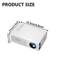 Proyector | Proyector portátil, compatible con 1080P, conexión USB, control remoto - Compatible con smartphones, tabletas, portátiles, TV Sticks