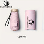 Paraguas plegable compacto de 1 pieza, disponible en 11 colores, paraguas de viaje, paraguas portátil ligero, miniparaguas de sol de moda para hombre, paraguas de viaje de bolsillo, regalo para mujer