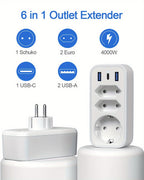 Tablet 5 V, 2 unidades enchufe USB, adaptador enchufe, Ahorra espacio
