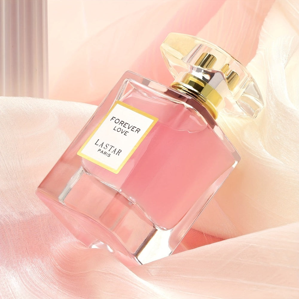 Perfume LASTAR para mujer 55 ml, notas clásicas florales y afrutadas, perfume de larga duración con rosa, jazmín, vainilla y pachulí, frasco rosa, perfume para citas para hombre y mujer, regalo de Halloween/Navidad/festivos