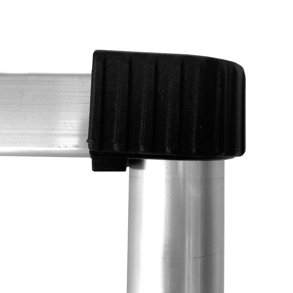 Escalera Telescópica de Acero Galvanizado Extensible y Plegable 2 a 4,4 Metros | Altura Ajustable por Peldaños con Cierre de Seguridad | Certificada EN131 para Uso Profesional y Doméstico | Base Antideslizante con Pies de Goma | Ideal para Reformas, Jardí