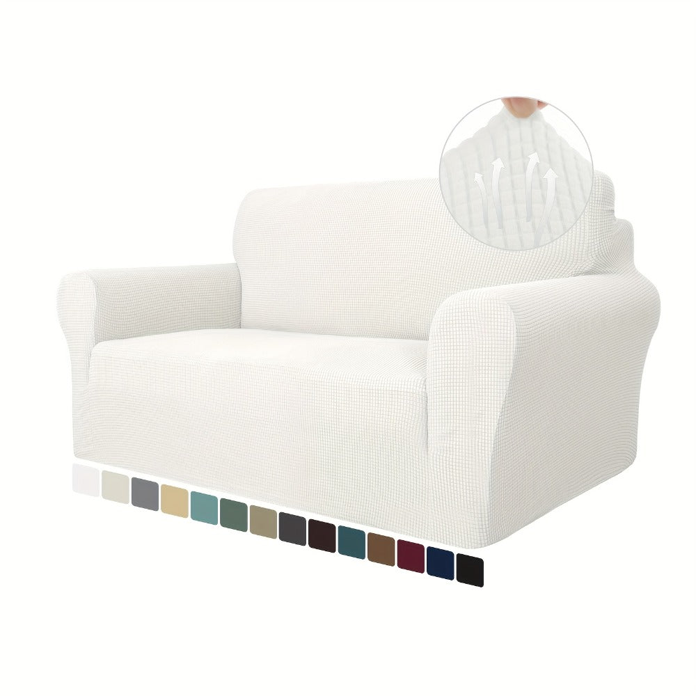 1 Funda Elástica para Sofá – Suave, Duradera, Antideslizante, Apta para Sofás de 1 a 4 Plazas, Lavable a Máquina, Resistente a Arañazos, Decoración Moderna para Sala de Estar, Dormitorio y Oficina