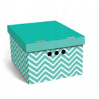 Caja de almacenamiento decorativa de cartón, 1 pieza, con estampado, para ropa, artículos pequeños, documentos, ideal para hogar, oficina o armario, dimensiones: 35x26.3x18.6 cm