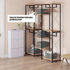 6 piezas de caja de almacenamiento con tapa, cajas de tela, cesta de almacenamiento con asas, cubo de almacenamiento, caja plegable para ropa, juguetes, caja plegable gris