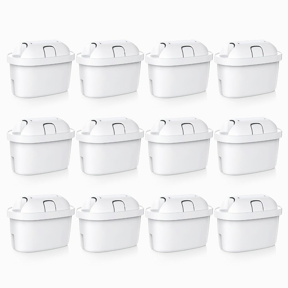 Paquete de 6 cartuchos de filtro de agua para jarra con filtro de agua B, jarra y hervidor con filtro de agua - Elemento filtrante de carbón activado para uso doméstico y exterior, reduce el cloro, la cal y las impurezas para un gran sabor
