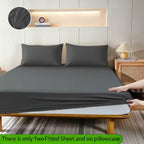 Paquete de 2 Sábanas Ajustables de 100% Poliéster Jersey 130gsm, Color Aleatorio, Sábana de Lino Completo, Falda de 30cm, Hipoalergénica, Sábana Transpirable, Adecuada Para Dormitorio, Residencia Estudiantil Y Habitación De Invitados, Lavable A Máquina, R