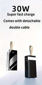 Power bank para carga durante viajes y uso diario | 80000mAh y 30W