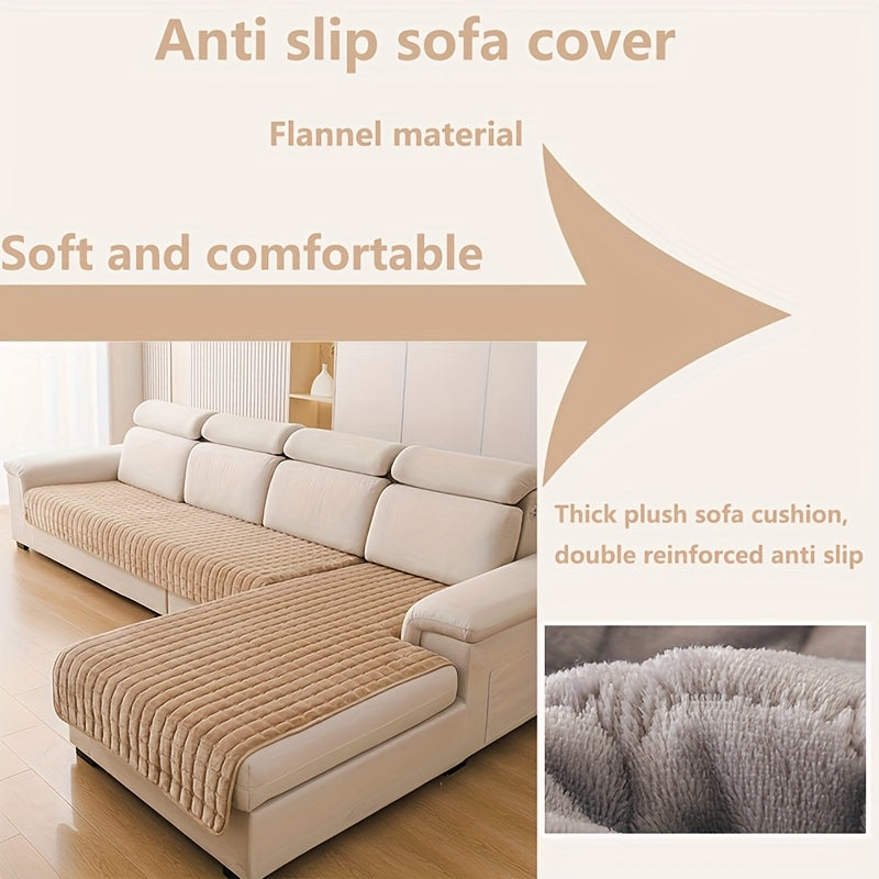 2 Piezas de Fundas Elegantes para Sofá Acolchadas en Franela - Protectores Muebles Suaves y Duraderos, Para Todo Clima, Amigables con las Mascotas, Lavable a Máquina para Sala, Dormitorio u Oficina | Textura Acolchada | Tapicería suave