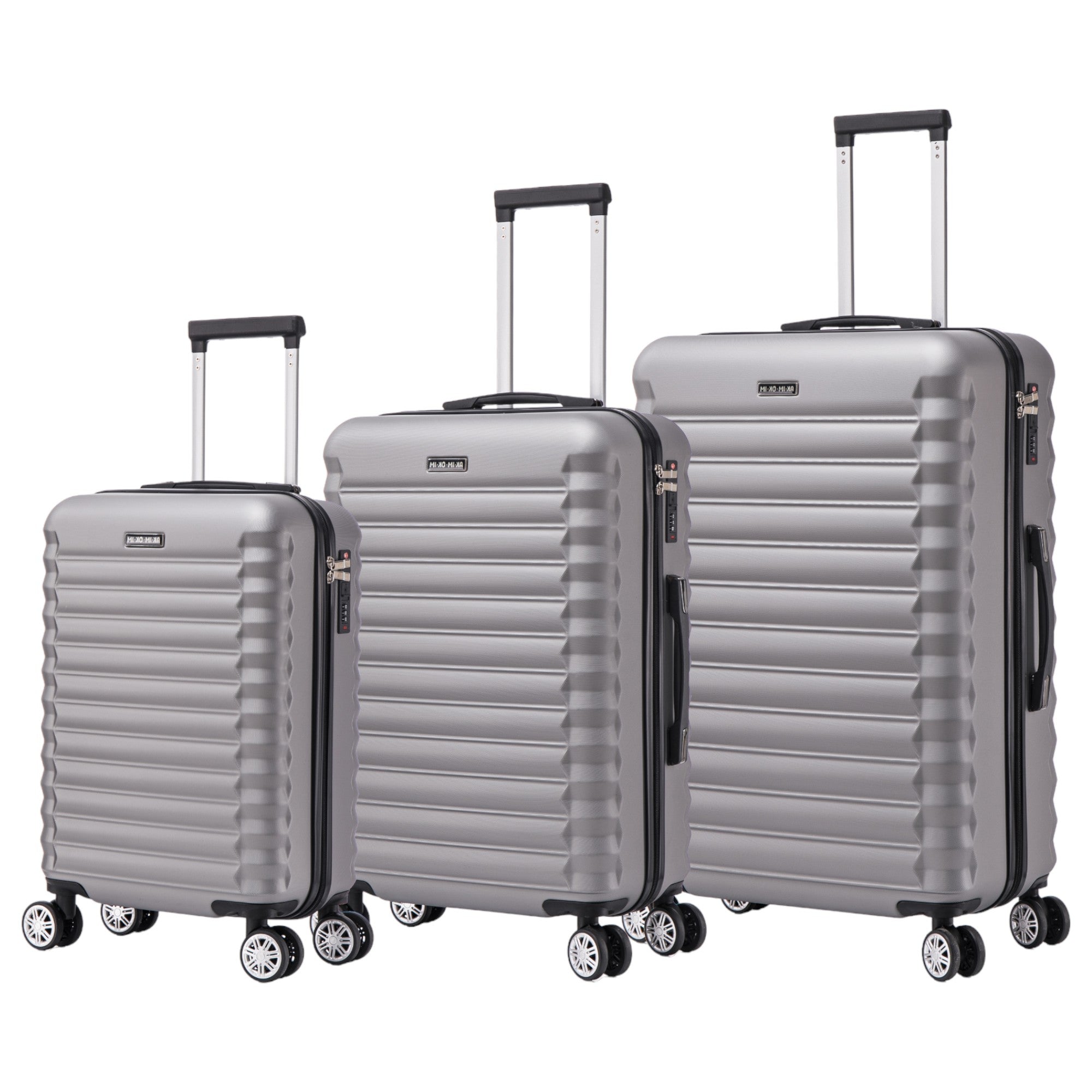 Conjunto de Maletas de Viaje Elegantes: Carcasa Ligera, Cerradura Numérica, 4 Ruedas Giratorias 360, Asa Telescpica de Aluminio Aleado Juego de Maletas Maleta ( 6999 M001 8008 6020 )
