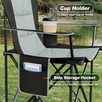 Silla plegable de exterior de 1/2 piezas, muebles de exterior para acampar y senderismo, suministros de ocio al aire libre, silla de pesca y camping reforzada y ligera (opcional para una o dos personas), portavasos doble con espacio de almacenamiento + bo