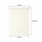 Persiana Enrollable para Ventana • CREMA • 32 tamaños • BOJANEK MINI PERSIANA ENROLLABLE • soportes ajustables • instalación sin taladro • persiana con mecanismo de cadena • cubierta protectora solar • ideal para salas, dormitorios, cocinas, oficinas • pe