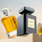 Combinación de Perfume para Hombres, Frutal con Notas de Cedro, Pachulí y Madera, 55ml Más Intenso, 50ml Ámbar Más Fresco, Fragancia Duradera, Fácil de Usar en Diferentes Ocasiones, Colonia para Hombres, Uso Diario o como Regalo para Hombres