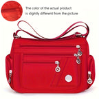 Lingzhikang Bolso Bandolera Unisex Casual - un Bolso de Hombro Espacioso con Múltiples Bolsillos y Correas Ajustables, Hecho de Forro Ligero y Duradero. La Versión Negra Presenta Detalles de Borlas