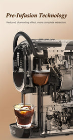 Cafeteras de cápsulas | CAFELFFE Cafetera Multifuncional de Cápsulas, 7 Niveles de Control Preciso del Agua, Compatible con Cápsulas Nes*
