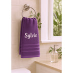 Toalla de baño personalizada con nombre, hermosamente bordado, toalla personalizada con nombre, toalla de baño