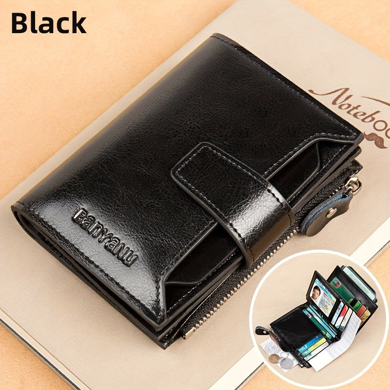 Nuevo Monedero Corto para Mujer, Elegante y de Alta Gama, Cartera Plegable y Delgada de Moda para Mujeres
