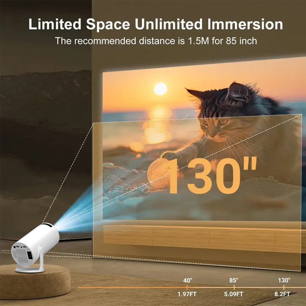 Proyector | Proyector Mini de Cine en Casa 2026, Sistema Android 11.0, Proyector 4K con WIFI 6 y BT 5.2, Decodificación 4K, Resolución Nativa