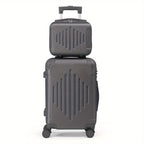 Maletas de Viaje 2 Piezas con Ruedas Giratorias, Ligero y Aprobado para Aerolíneas, Carcasa Dura ABS, Tamaño 12"+20", Set de Equipaje de Mano