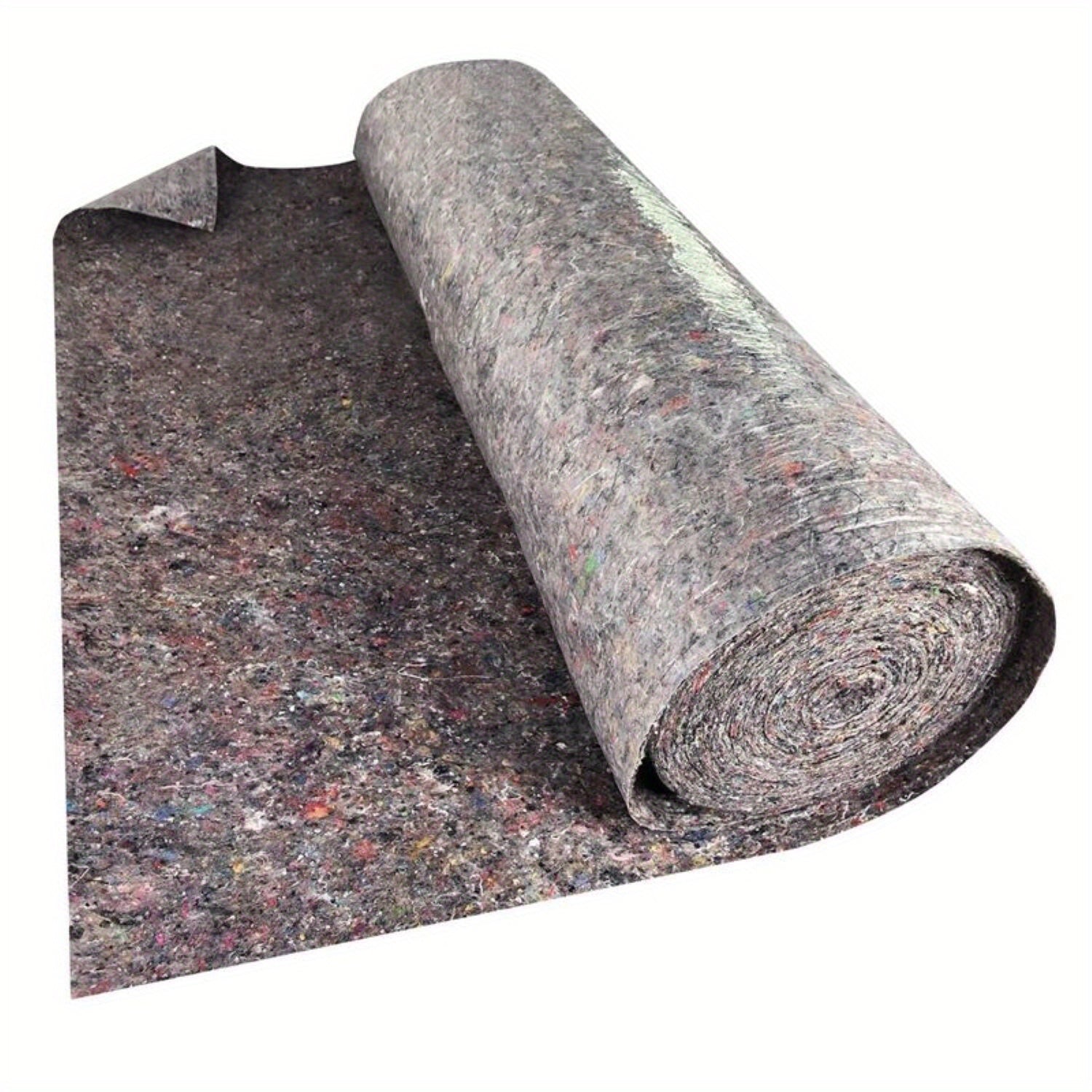 Alfombrilla de fieltro para suelo, rollo no tejido con revestimiento protector de 1x50m - cubierta de protección superficial, alfombra antipintura