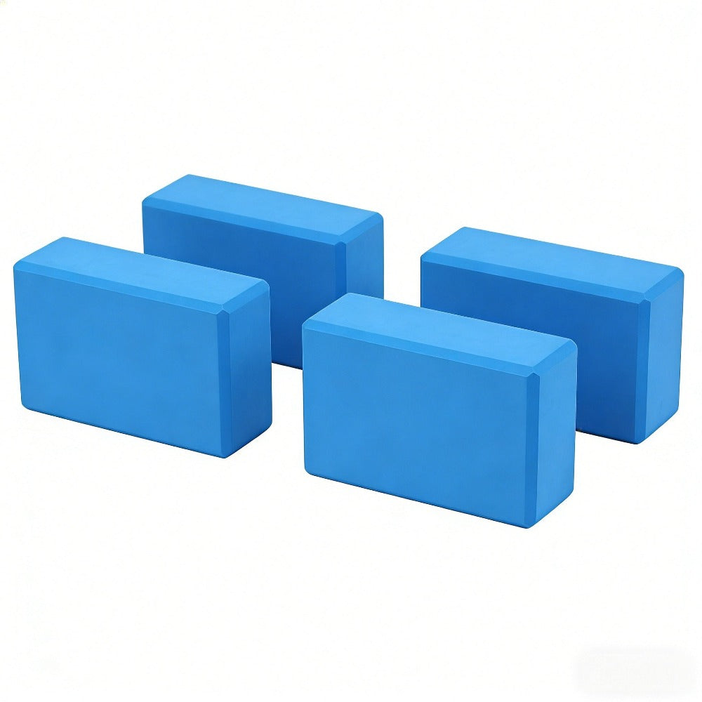 4pc - Bloque de yoga de alta densidad - ladrillo de soporte sólido de yoga negro / Rosa / verde / morado / negro, ladrillo de yoga universal para hombres y mujeres, ladrillo de yoga ligero de 500g, adecuado para fitness, baile, estiramiento, peso ligero,