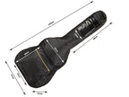 Funda Clásica para Guitarra Acústica, Estuche Rígido Negro con Bolsillos, Correas Ajustables y Asa para Transporte, Material Sólido Grueso Protector Resistente a las Condiciones Climáticas, Estuche con Bolsillo Adicional para Partituras A4 y Bolsillo para