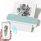 Peripage A40, Mini Impresora, Impresora Térmica Portátil, Soporta 20.98cm X 29.69cm Carta US, Impresora Móvil Inalámbrica Sin Tinta para Viajes, Compatible con Android e iOS, Imprime Docs, Papel de Tatuaje