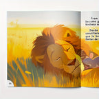 Un libro de cuentos bilingüe con El León y el Ratón | Una historia inmortal para niños | Temas de amistad y bondad | Descubre valores morales