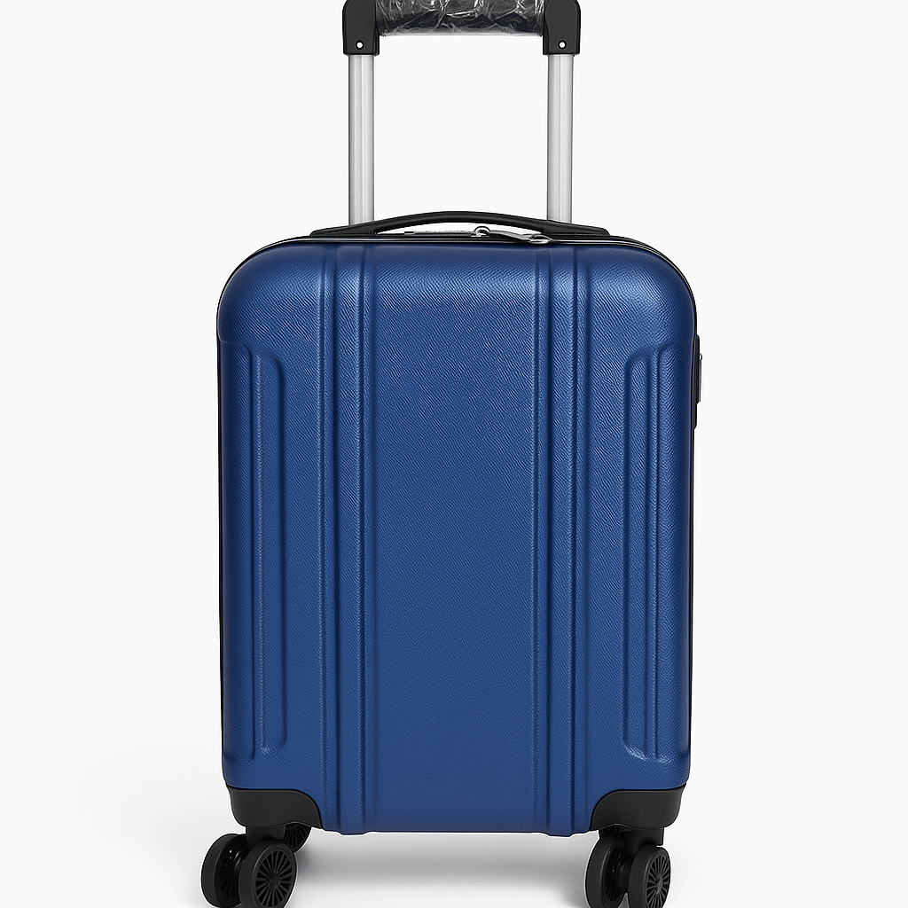 Maleta Avión Equipaje de Mano Viaje Cabina Trolley ABS Rígida 4 Ruedas Maleta de cabina rigida con asa telescopica 55x35x20CM