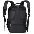 La mochila está hecha de tela Oxford de alta calidad, con un compartimento de viaje de separación seca y húmeda, color sólido, mochila simple y de gran capacidad con compartimento independiente para zapatos, ideal para viajes, desplazamientos y escuela