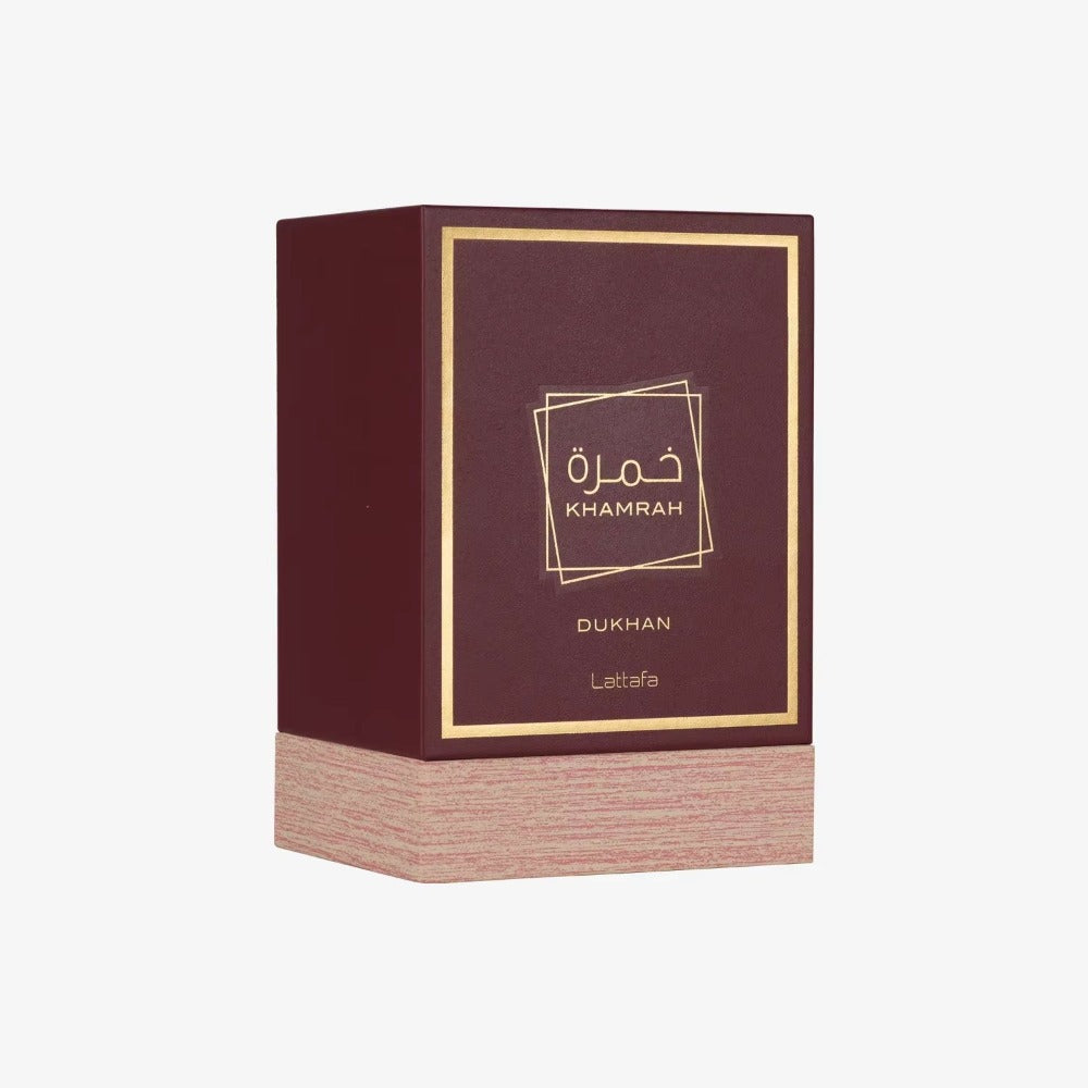 Lattafa Khamrah Perfume Unisex 100ml Eau de Parfum Original Fragancia Gourmand Notas Bergamota Canela Dátiles Vainilla