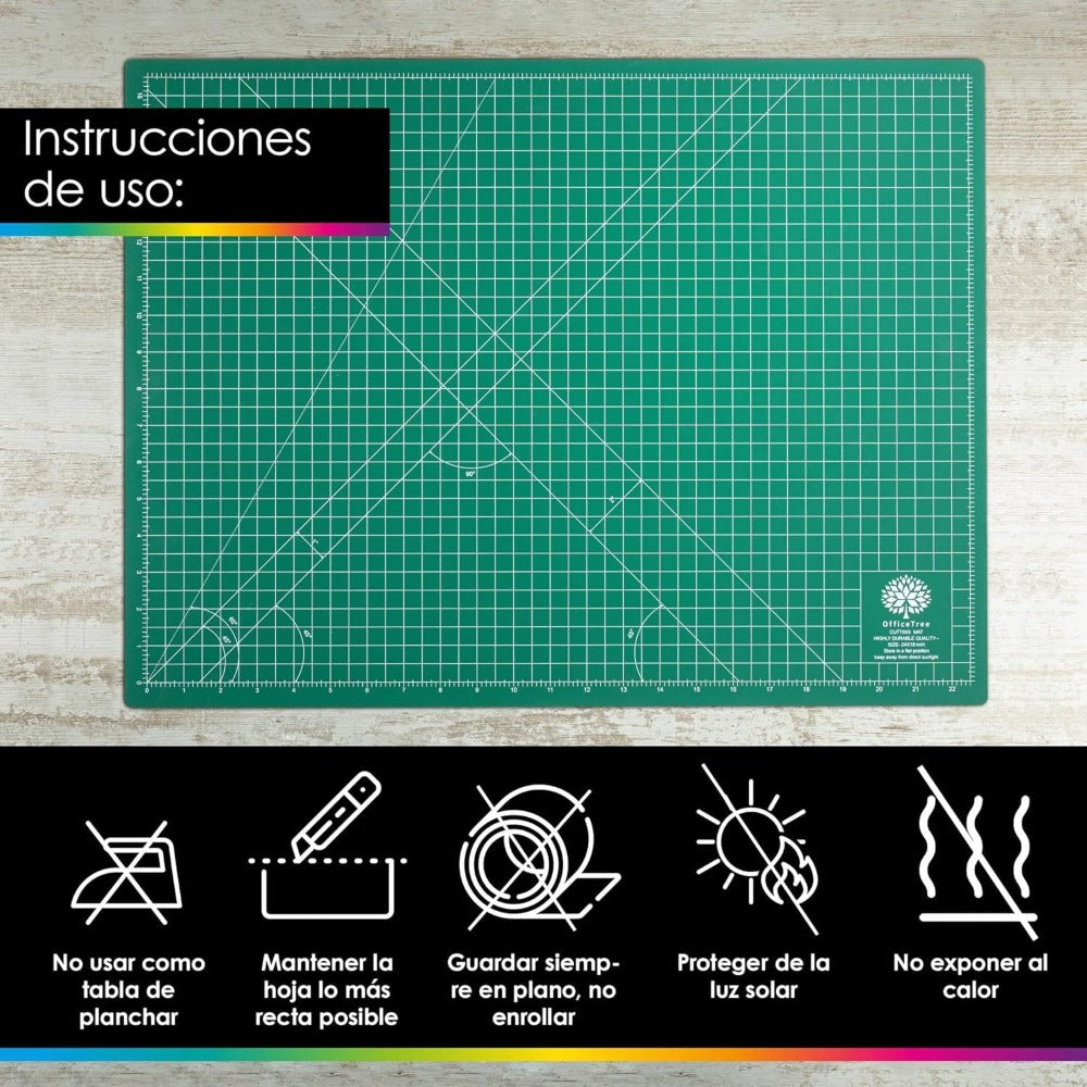 Tabla de corte doble cara / base para patchwork, manualidades, bricolaje, costura, alfombrilla de corte autorregenerable / base de corte Autocicatricante A1/A2/A3