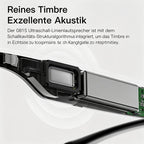 Gafas de Audio Inteligentes Multifuncionales con Altavoz Integrado y Tecnología Soundwave, Compatibles Con Llamadas Inalámbricas, Responder/Rechazar llamadas, Escuchar Música en las Gafas, Control por Foto, 85mAh*2 Batería Grande, Gran Autonomía, Diseño E
