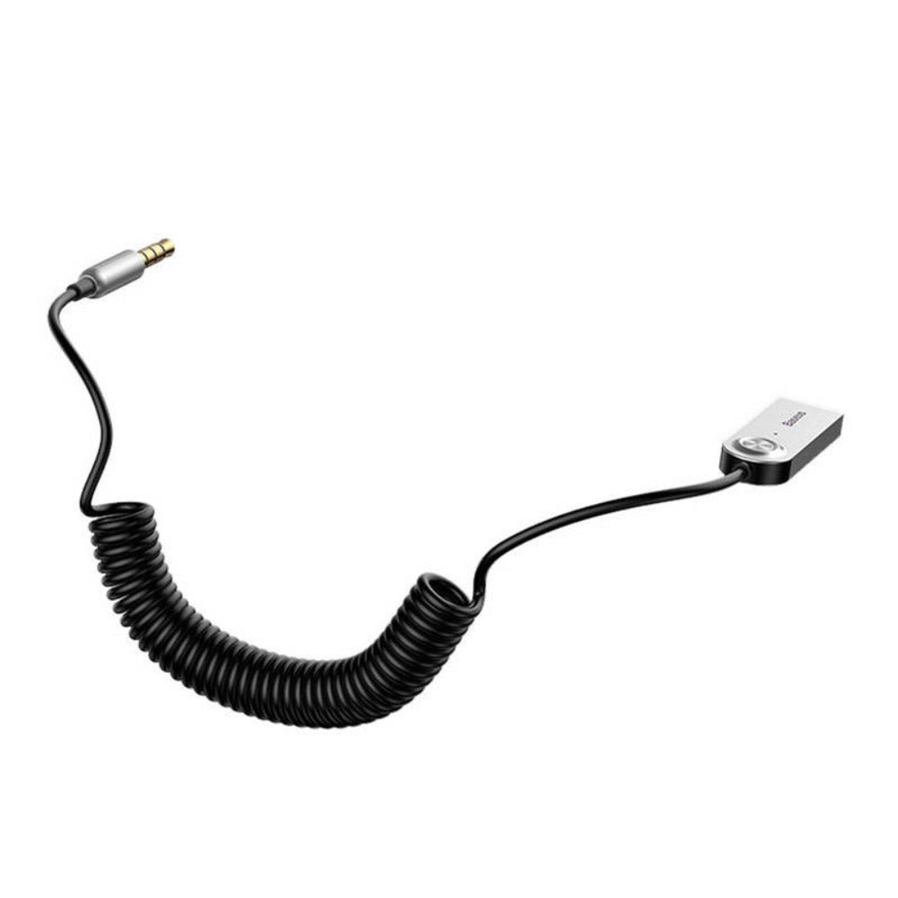 Adaptador de audio Bluetooth 5.0 Baseus USB - AUX, conexión de audio inalámbrica, negro, alta calidad, compatible con la mayoría de los dispositivos.