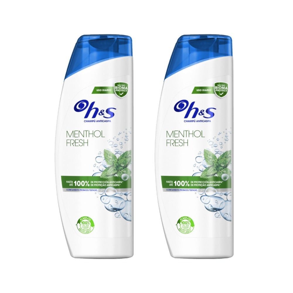 Pack Champús H&S Anticaspa HS (400ml)x2 – Protección Eficaz Contra la Caspa, Dermatológicamente Testado, Clínicamente Probado, Cuida tu Cabello y Cuero Cabelludo