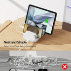 Soopii Hub de Carga Multi-Dispositivo de 5 Puertos, con 2 Puertos PD de 20W para Carga Rápida y 3 Puertos USB Compatibles con iPhones, iPhone 17, Smartphones, Tablets y Más. Incluye un Organizador de Cables, Perfecto para Regalos de Navidad. (Cables No In