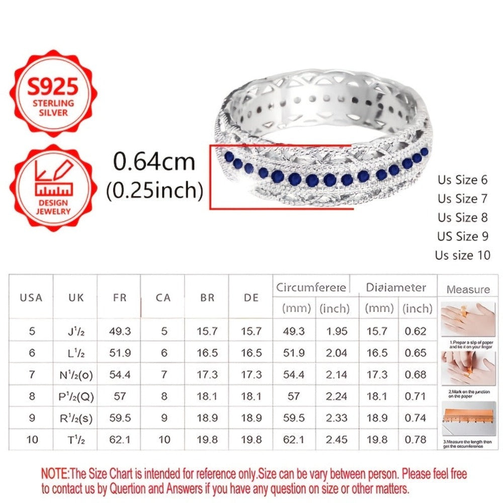 Anillo de moda para mujer en plata de ley 925, elegante y con estilo, incrustado con circonita sintética, anillo de mujer de alto valor, adecuado para viajes de vacaciones, uso diario, es un regalo conmemorativo perfecto para amigos, con caja de regalo